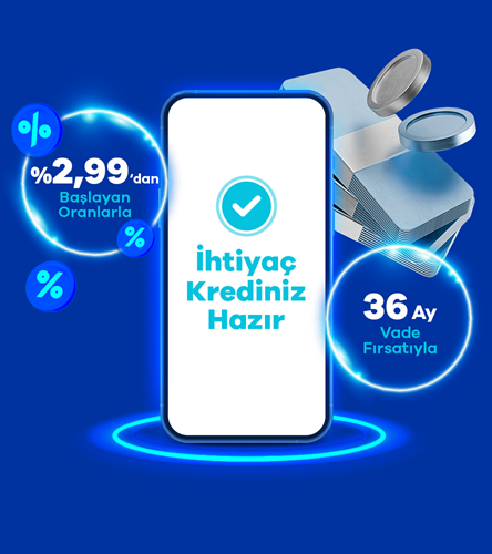 İhtiyaçlarınızı Erteletmeyen Kredi MobilDeniz'de!