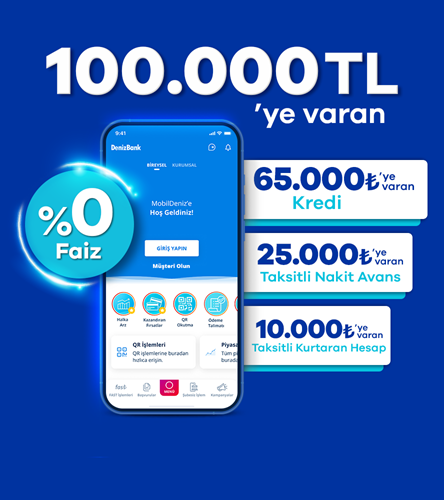 Yeni Müşterilere Faizsiz 100.000 TL’ye Varan Nakit!